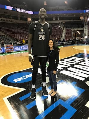 Tracy Wolfson and Tacko Fall