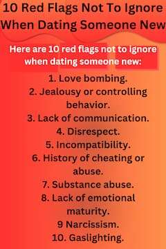 Here are 10 red flags not to ignore when dating someone new image