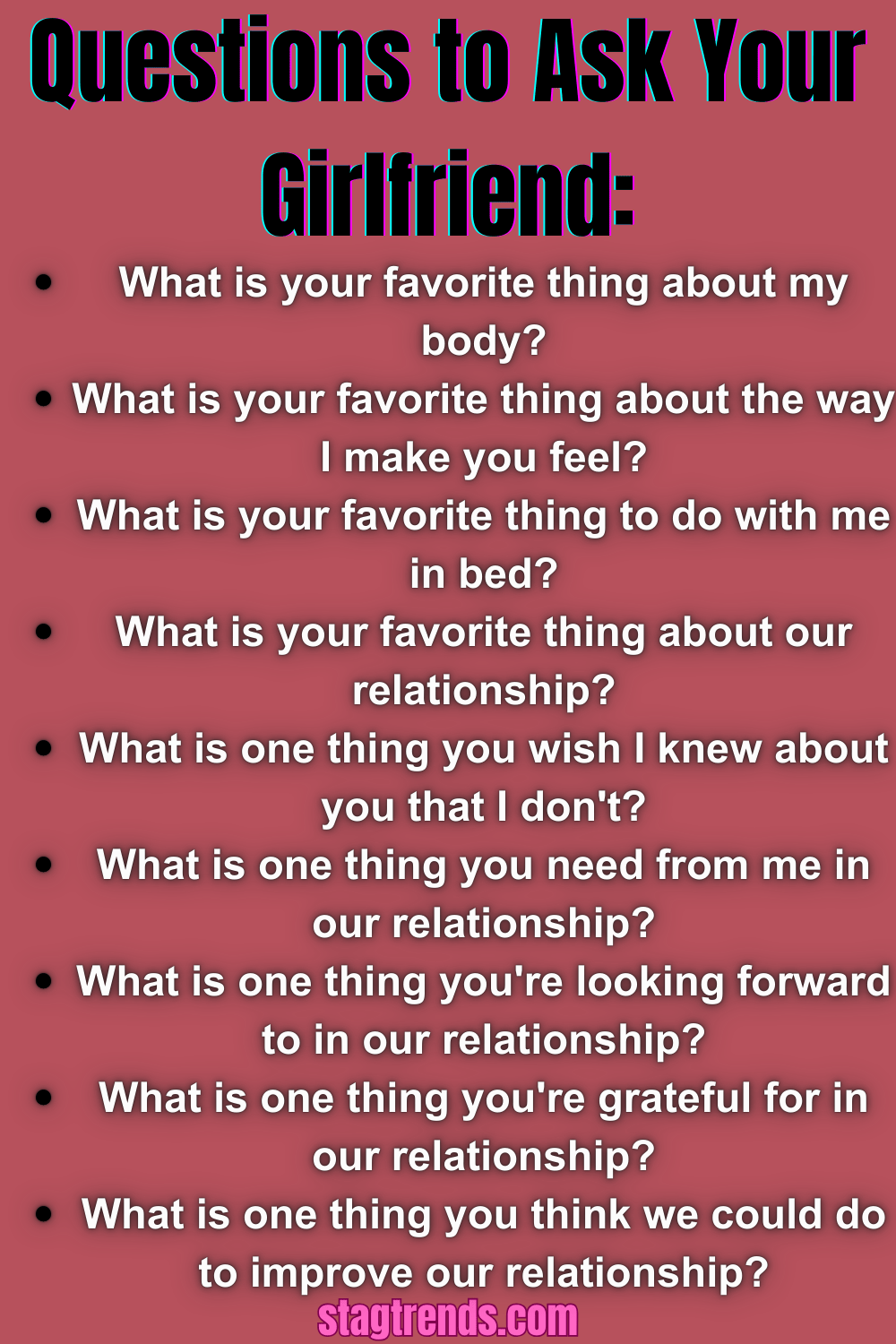 What Are Some Of The Questions To Ask Your Girlfriend What Are Some Of The Questions To Ask Your Girlfriend