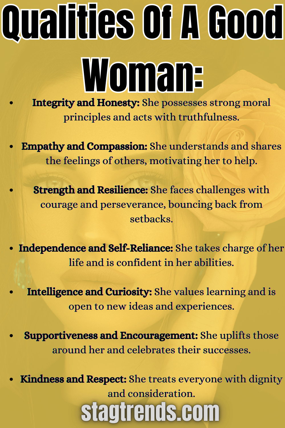 100 Qualities Of A Good Woman Qualities Of A Good Woman: Women Inspiring Quotes