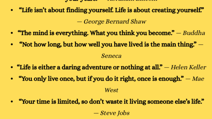 Inspirational Quotes About Life